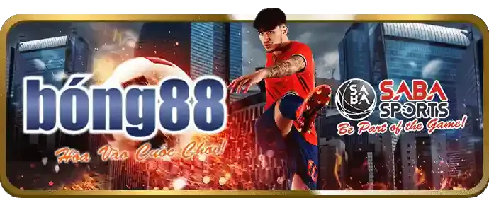 Sân vận động với trận đấu bóng đá đang diễn ra, biểu tượng cá cược thể thao